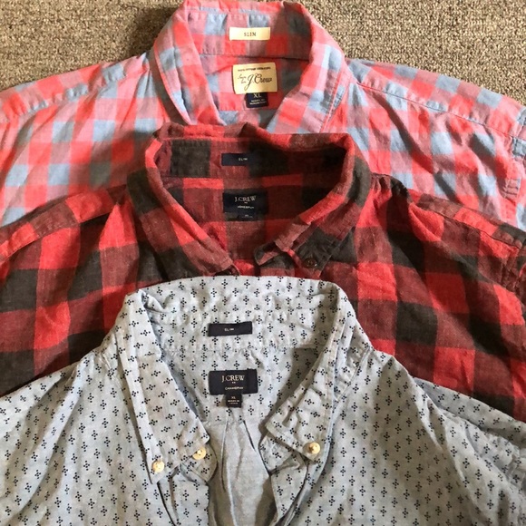 Lot of (3) J CREW Oxford Button Front Extra Large Shirts Slim fit 100% cotton XL - Picture 2 of 13